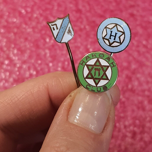 1930-1940s New York Hakoah Famous Football Soccer pins badges lot - Picture 7 of 8