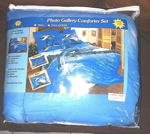 NEW COMFORTER BED SET, DOLPHINS, PHOTO GALLERY, TWIN COMFORTER SET - Picture 5 of 6