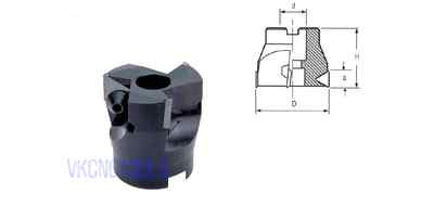 90Deg. D63mm Right-angle Indexable Milling Cutter for TPMN1603 Inserts 