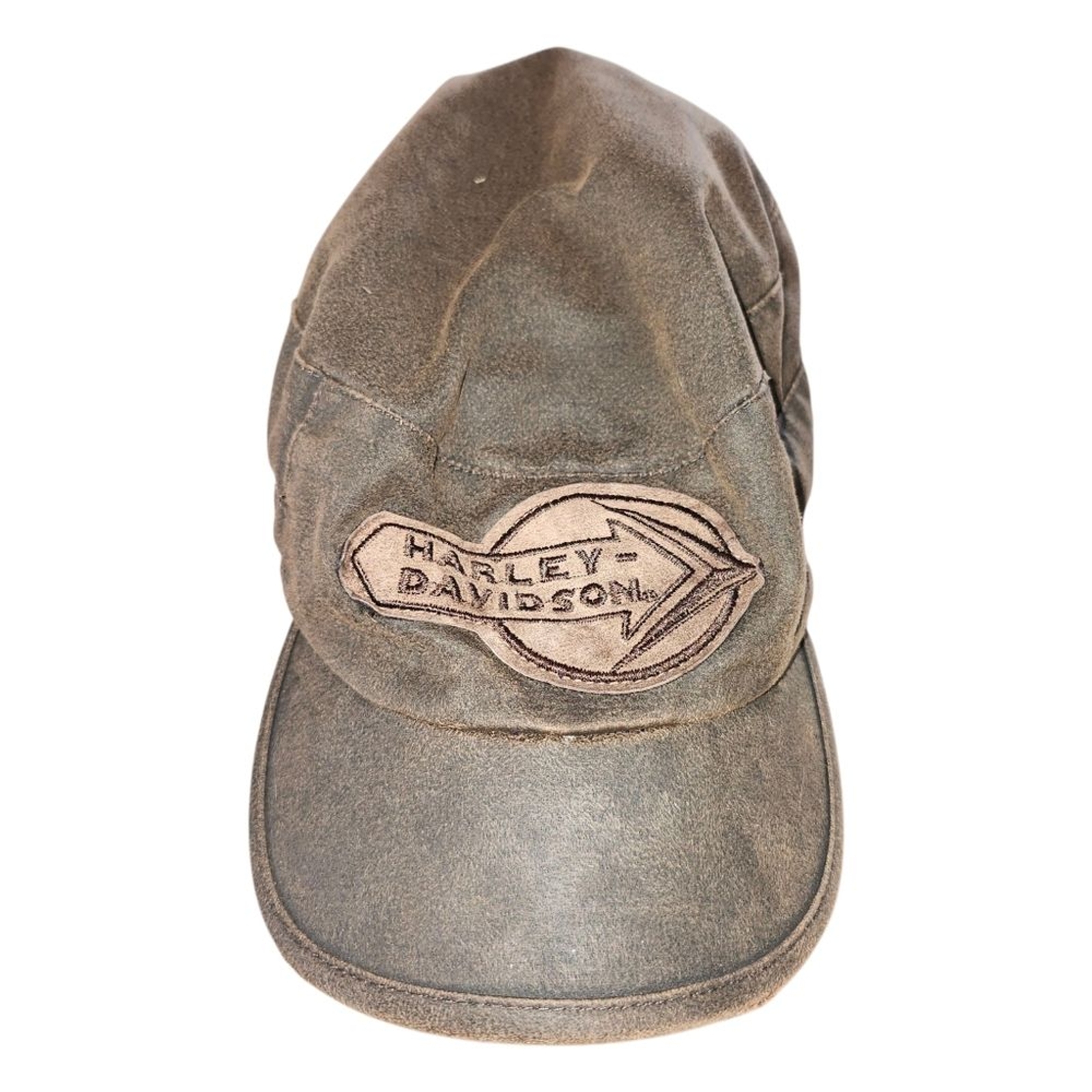 Harley-Davidson Brown Logo Patch Painter Cap Sz. … - image 9