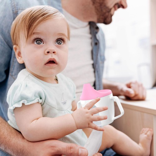 Baby Silicone Straw Sippy Cup Toddler Training Water Bottle Leakproof Tableware - Picture 4 of 14