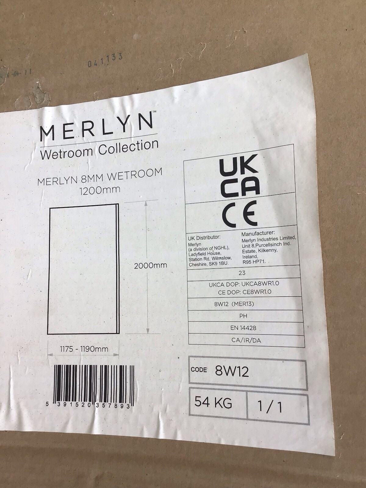 Merlyn Wet room Panel shower enclosure eBay