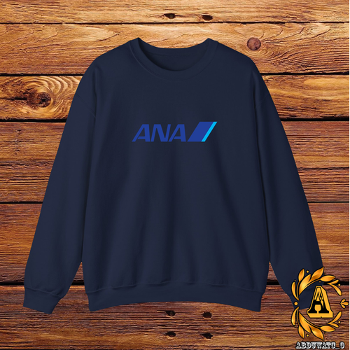 All Nippon Airways ANA Logo Sweatshirts Black/Navy/White/Sport Grey S-3XL - Picture 4 of 9