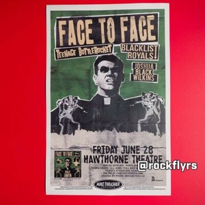 FACE TO FACE 2013 Concert Promo 11x17 Street Poster. Portland OR