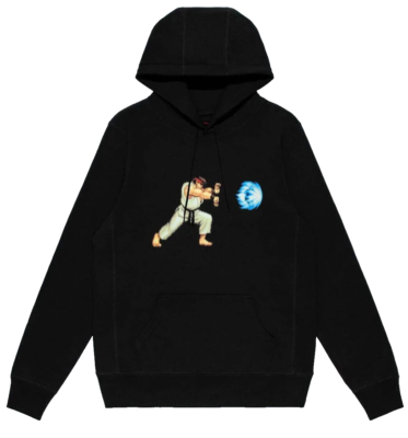 Clot Apparel x Street Fighter - Ryu Hadouken Black Pullover Hoodie