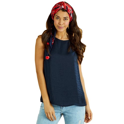 Kiabi Blusa Donna Effetto Raso Scollatura Rotonda Stmapa All Over Senza Maniche - Imagen 2 de 58