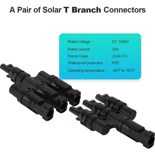 Panel Solar Y/T Rama Cable Conexión Impermeable Adaptador Extensión Envío Gratis - Imagen 20 de 21