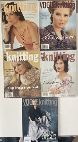Vintage Vogue Knitting Magazines Lot of 4 Issues 2003-2004 - Picture 1 of 6
