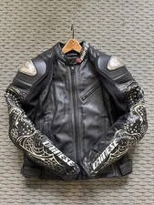 Dainese YKZ Tattoo Perf Leather Jacket Euro 50. Ultra Rare Model. READ FULL POST