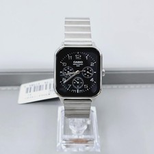 Casio MTP-M306D-1A Classic Multi Dial stainless steel black dial watch 34 mm