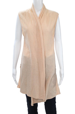 Calypso Saint Barth Unisex Beige Cashmere Sweater Vest Size One Size