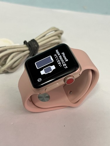 Apple Watch Series 3 38mm GPS -LTE Aluminum Case gold Sport band
