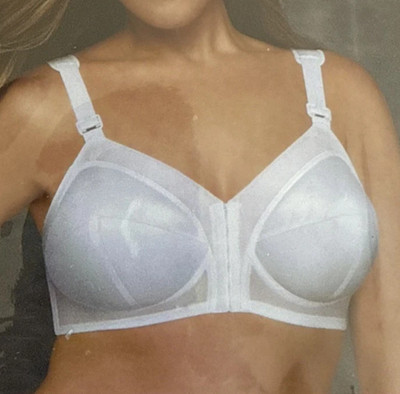 size 40DD Exquisite Form Fully Support Bra # 510-0530 White Front Close ne