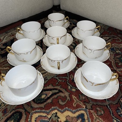 CLEARANCE MARK DOWN Limoges Marseille 421 Schleiger 422 NINE Coffee Cups Saucers