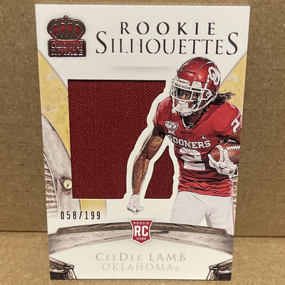 Panini 2020 Chronicles Draft Picks Crown Royale CeeDee Lamb OK #4 RC MEM /199