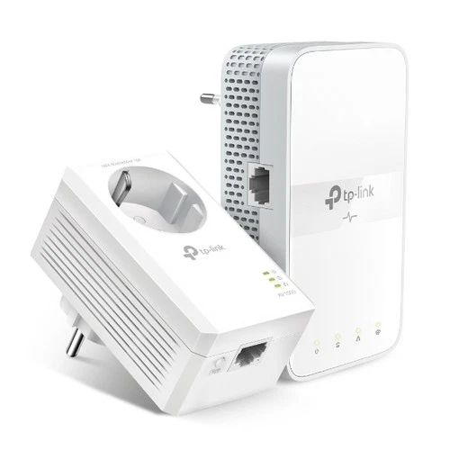TP-Link AC1200 AV1000 Gigabit WLAN Powerline Adapter Kit mit Steckdose