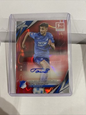 24-25 Topps Chrome Bundesliga - Autograph Tom Bischof Red Lava Refractor 1/5 
