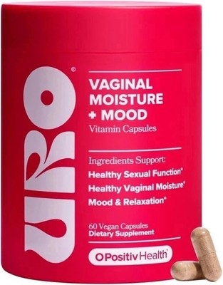 NEW URO Vaginal Moisture Mood   Formulated to Support Vaginal Moisture-