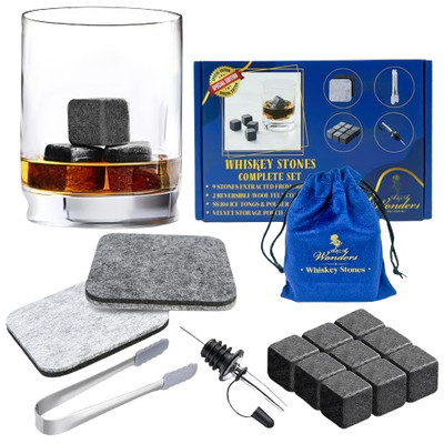 Whiskey Stones Set of 9 Chilling Ice Cubes Whiskey Rocks Chilling Stones Gift