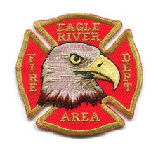 Eagle River Area Fire Department Patch Wisconsin WI HAT SIZE SMALL