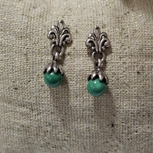 Brighton fleur-di-lis Vintage Drop Earrings