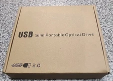 USB Slim Portable Optical Drive External Mobile Enclosure for Laptop