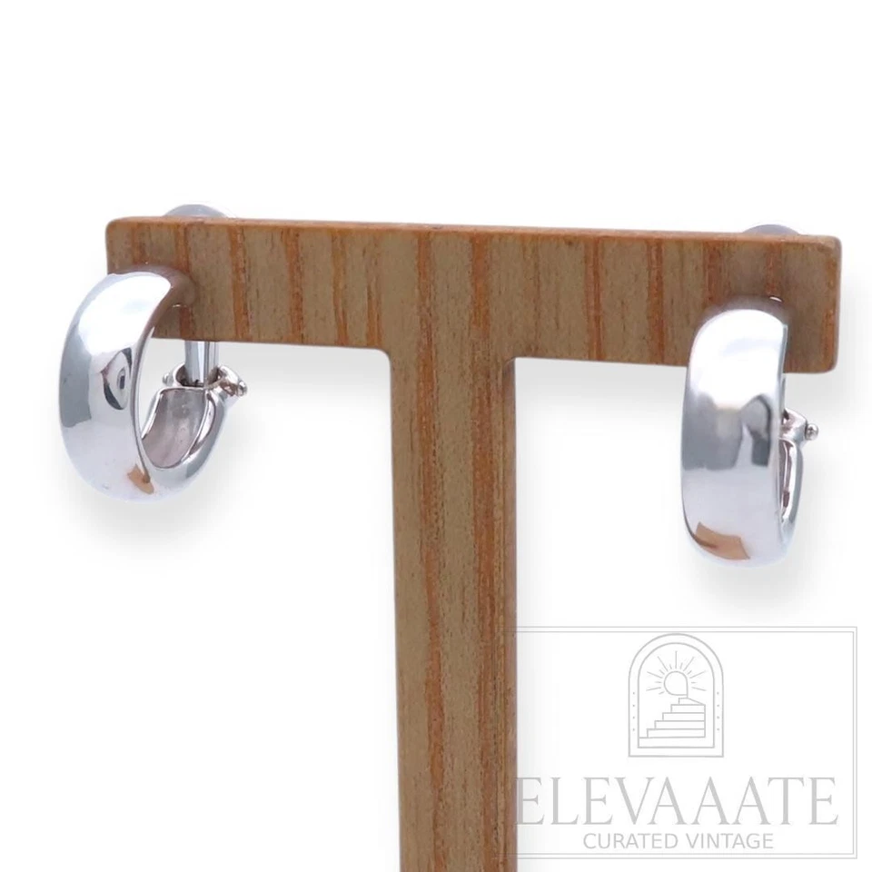 Tiffany & Co. Hoop Clip-On Earrings Silver SV925 Vintage Jewelry from Japan - Image 2 of 4