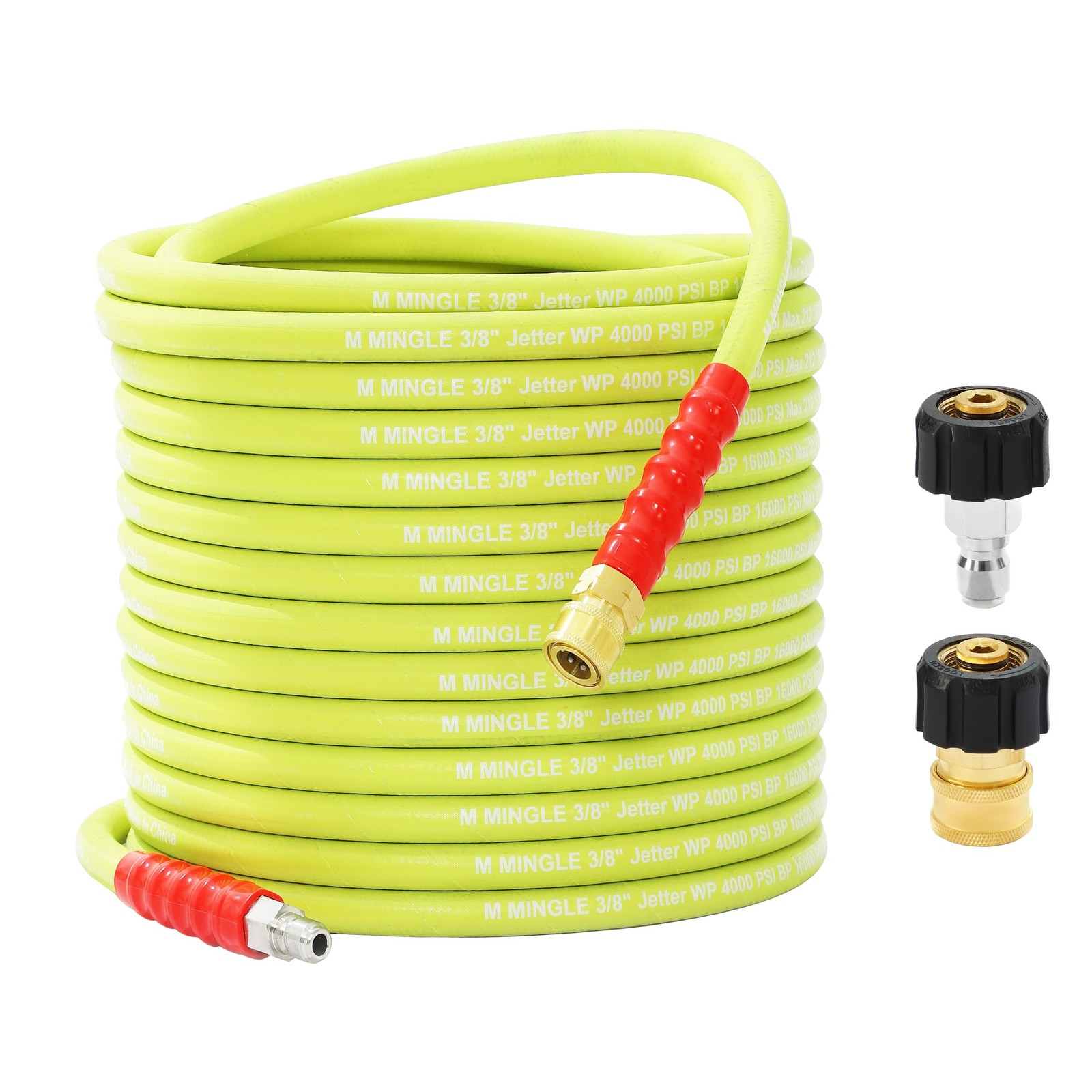 Pressure Washer Hose 25 FT x 3/8" - Power Wash Hose