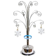 HOHIYA Ornament Tree Display Stand Rotating Holder Hanger 16.75 Inch Wire Hoo...