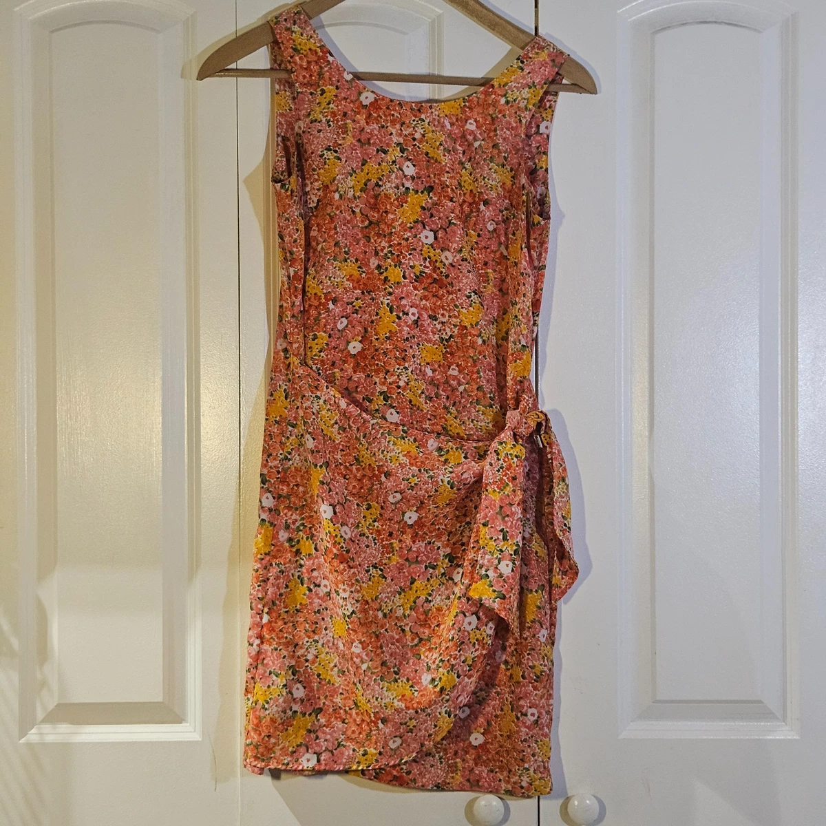 guess orange flower dress GUESS Fia Floral Sequin Dress Women