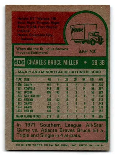 1975 Topps Baseball #501-660 EX/MT to NM You Choose Complete Your Set Hank Aaron - Picture 211 of 319