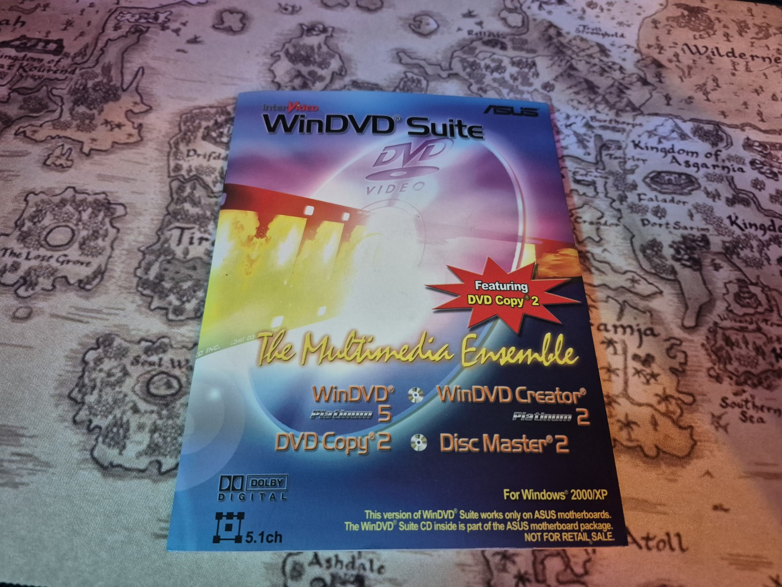 ASUS interVideo Platinum 5 creator 2 WinRip 2 WinDVD Suite CD multimedia Trio XP