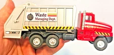 Rinco City Garbage Truck loose diecast Waste Managing Dept hauled mass trash 6"