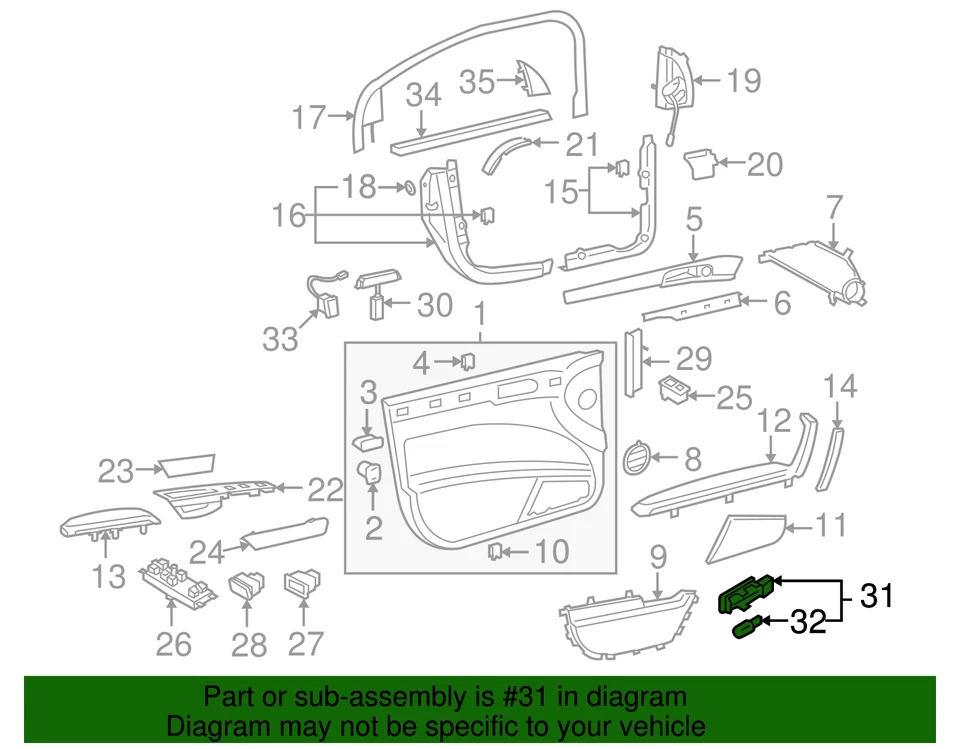 Lámpara de cortesía genuina Volkswagen 4B0-947-415-A Foto 2 de 2