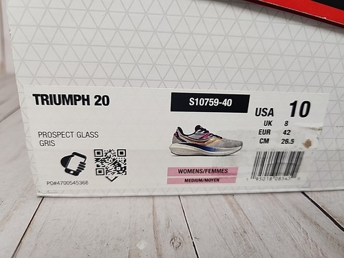 Saucony Triumph 20 Prospect/Glas Damen Laufschuhe Größe 10 sehr gepflegt - Bild 7 von 20
