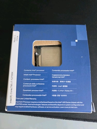 Processeur Intel Core I7-12700K 3,6 GHz 12 cœurs LGA 1700 - Photo 6/6