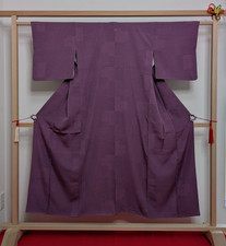 Authentic Japanese Silk Kimono Robe Black Floral Pointillism Ready to Wear Pink