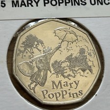 2025 Mary Poppins 50p Fifty Pence Coin Brilliant Uncirculated BU