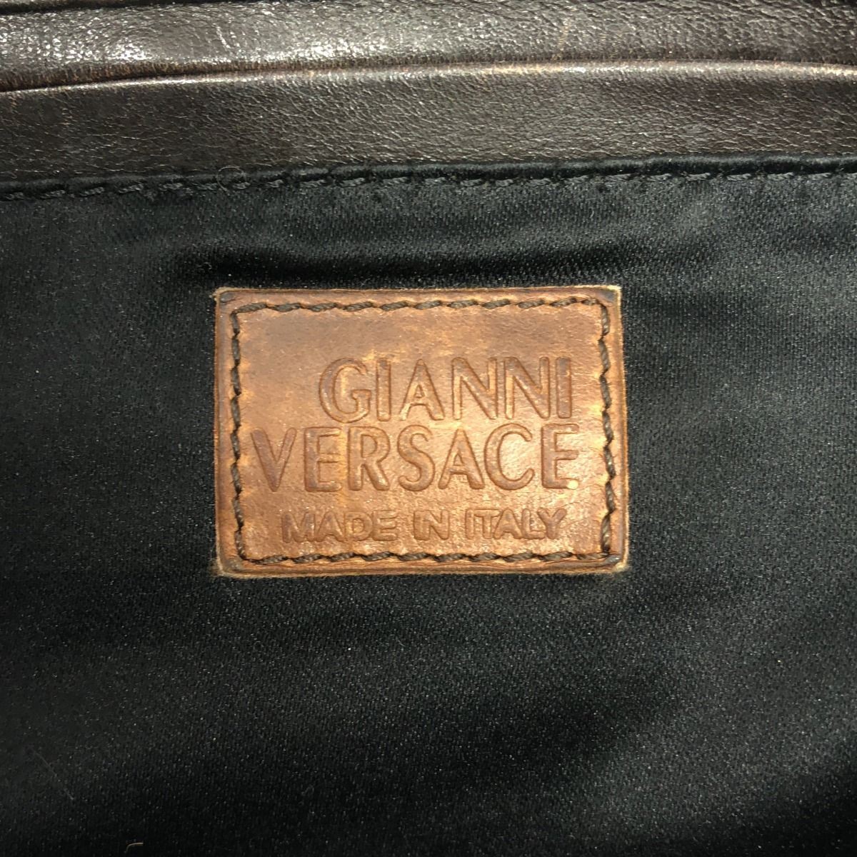 GIANNI VERSACE Mixed Patchwork Design Leather Han… - image 15