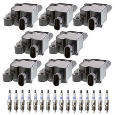 Denso 8 Ignition Coil 16 Platinum Spark Plugs Kit For Savana 2500 4.8 V8 2006