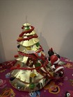 Disney Parks Mickey and Minnie Gold Lighted Christmas Tree Popcorn Bucket — photo 4