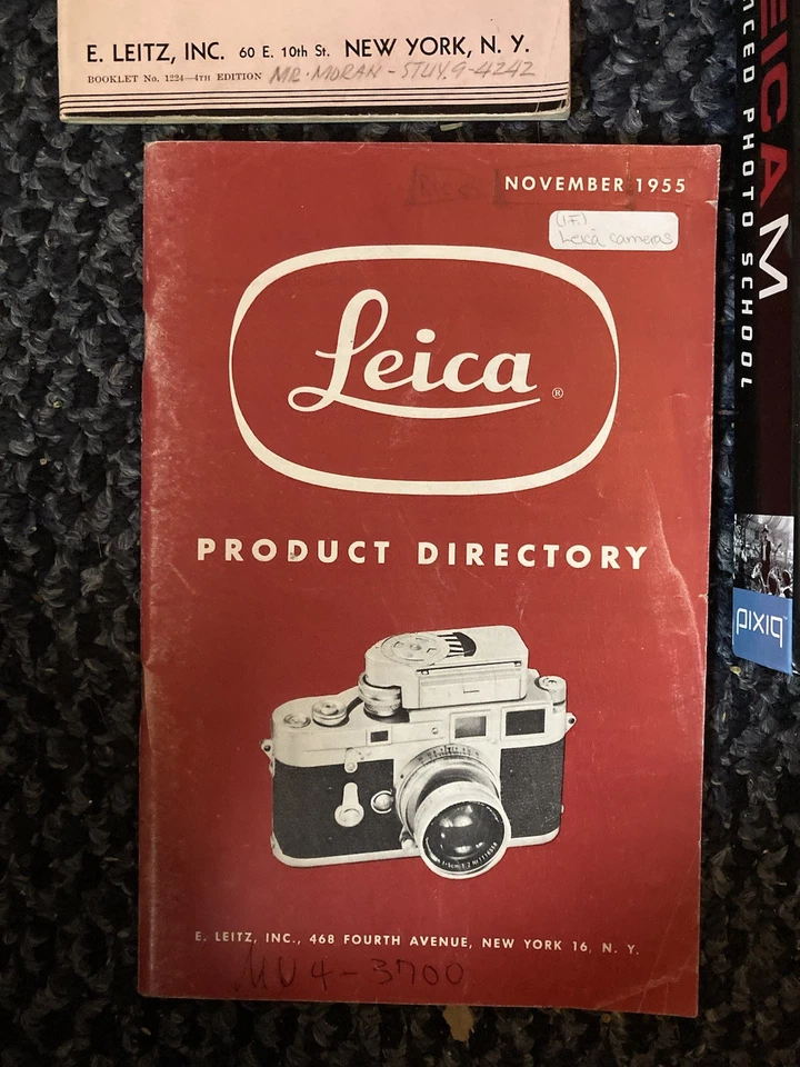 Leica Cámara Historia Manual Libros Catálogos Lote Prensa Foto Comunicado Original De Colección Foto 3 de 4