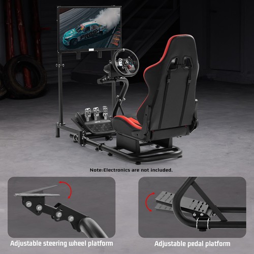 Dardoo G29 Racing Simulator Cockpit with TV Stand Fit Logitech G920 Thrustmaster - Picture 50 of 68