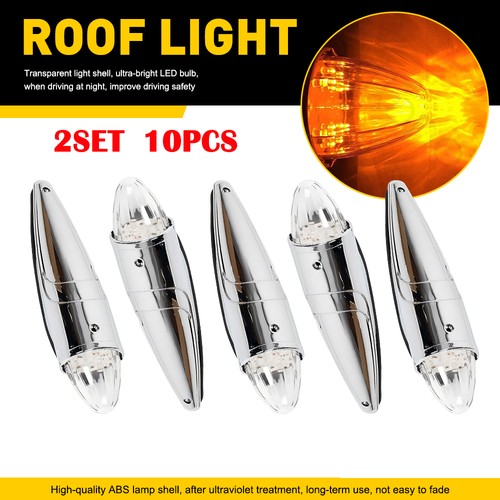 10X Torpedo Cab Roof Marker Running Light For 2003-18 Dodge Ram 1500 2500 3500 - Picture 13 of 21