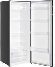 Tall Freestanding Larder Fridge 240L Inox Finish, Reversible Door, Auto Defrost
