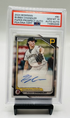 2024 Bowman Bubba Chandler Auto #PPRA-BC PSA 10 AUTO AUTH - Bild 1 von 2