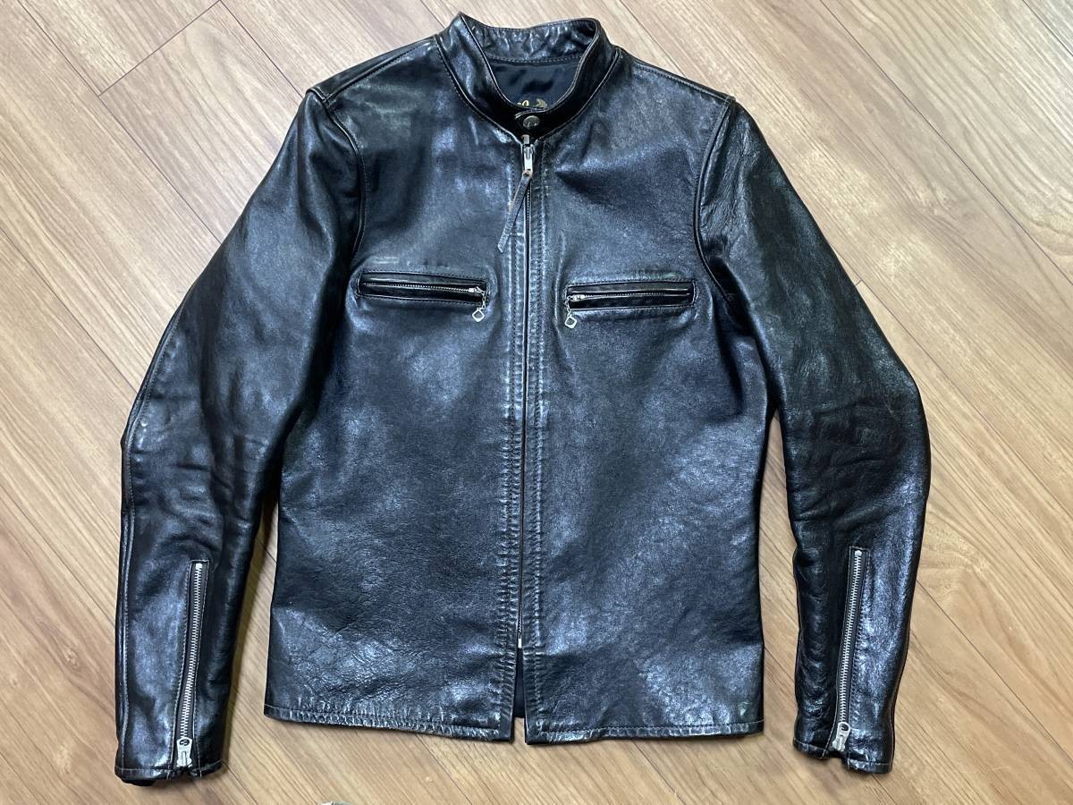 Size46｜THE REAL McCOY'S & CO. BUCO J-100 The Real McCoy's BUCO J-100 Single Riders Jacket Black
