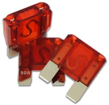 Harmony Audio HA-MAXI50 Car Stereo Fuseholder 3 Pack 50 Amp MAXI Fuses - Nickel