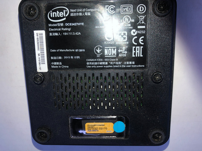 Intel NUC DC53427HYE i5-3427U 1.80GHz 4GB RAM 64GB SSD Mini PC Win