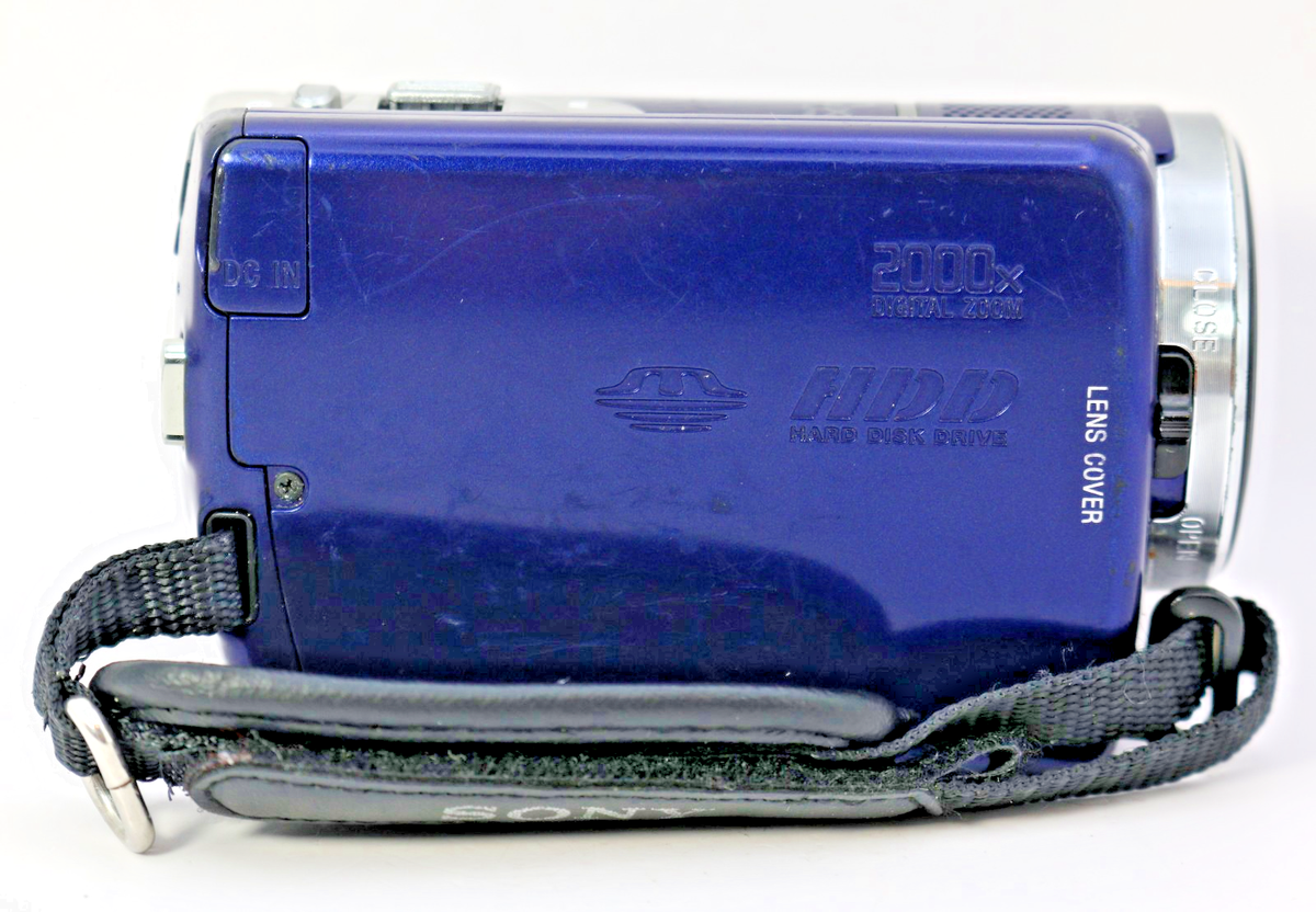 Sony Handycam DCR-SR68 80GB HDD Camcorder Blue – Tested – 60x Zoom